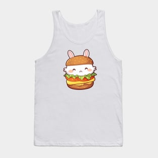 Cute Burger Bunny Tank Top